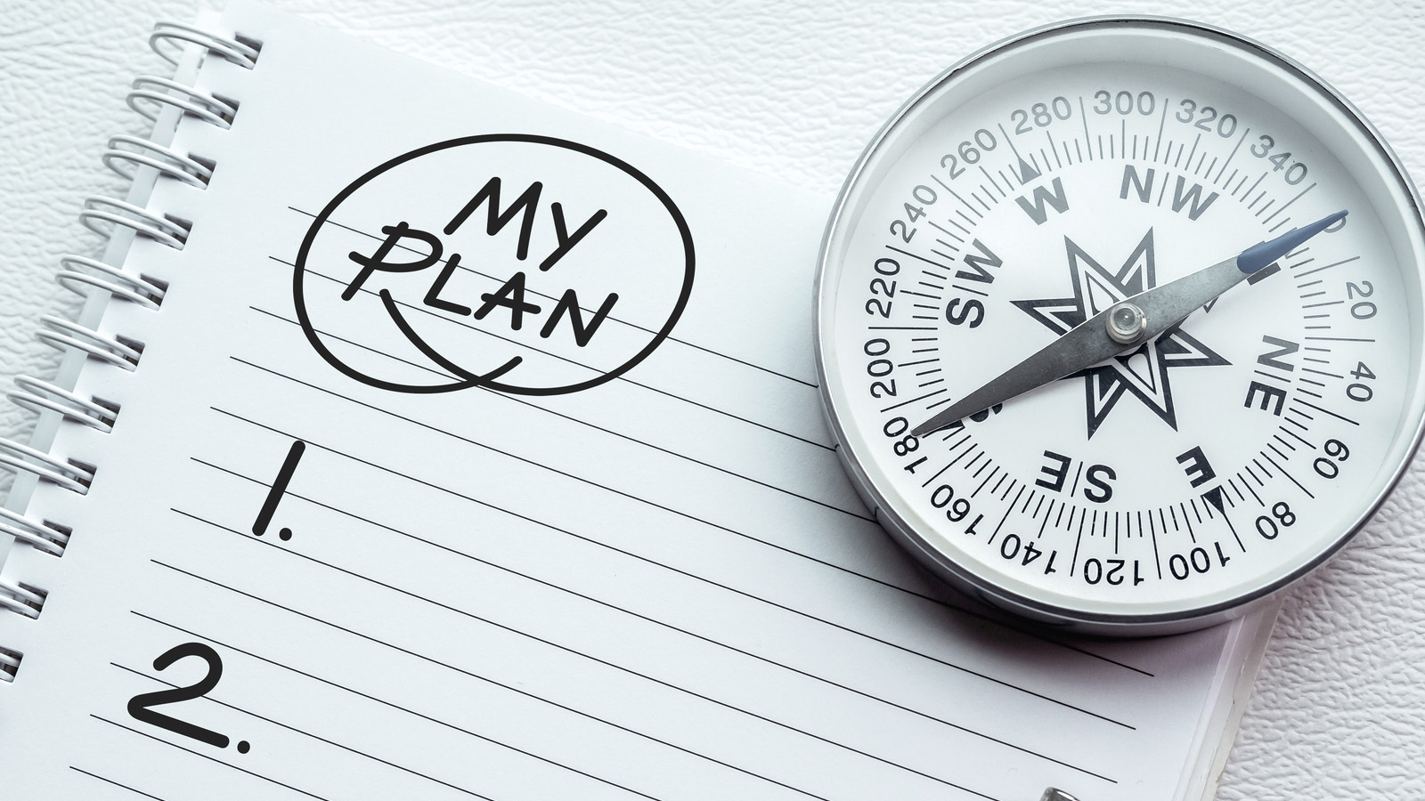 Notebook with 'My Plan' written at the top